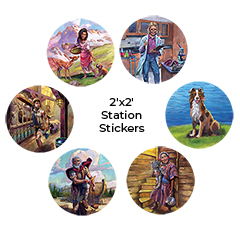 RESCUED: VBS Station Stickers