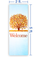 2x5 Vertical Banner