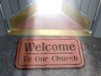 Church Banner of Welcome Mat